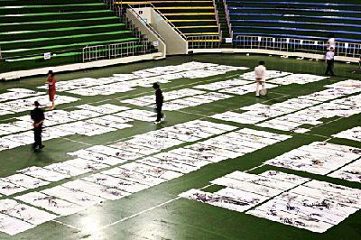 대한민국 문인화대전 심사광경